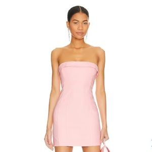Lovers and Friends Romy Mini Dress in Baby Pink XS